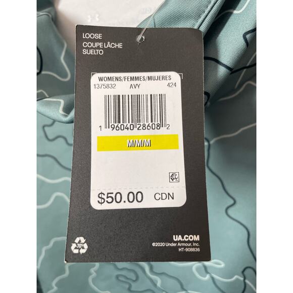 Under Armour Funnel Neck Camo Shirt Cold Weather Long Sleeve Sz Medium Green NWT - Picture 4 of 4